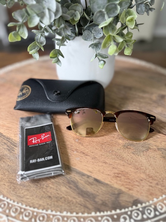 Ray-Ban Accessories - Ray-Ban Clubmaster Sunglasses Brown and Gold